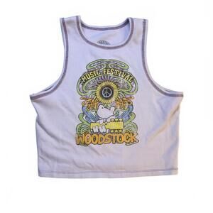 Woodstock Cropped‎ Tank Women's Size XL